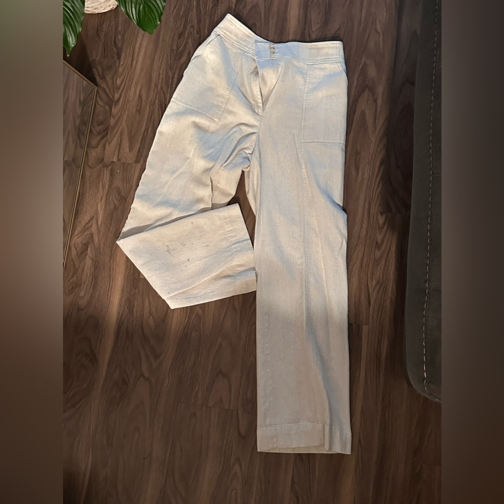 linen wide leg pants